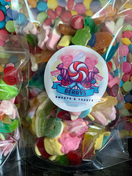 1 KG Custom Pick & Mix Bag (Choose 15 sweets from the list)