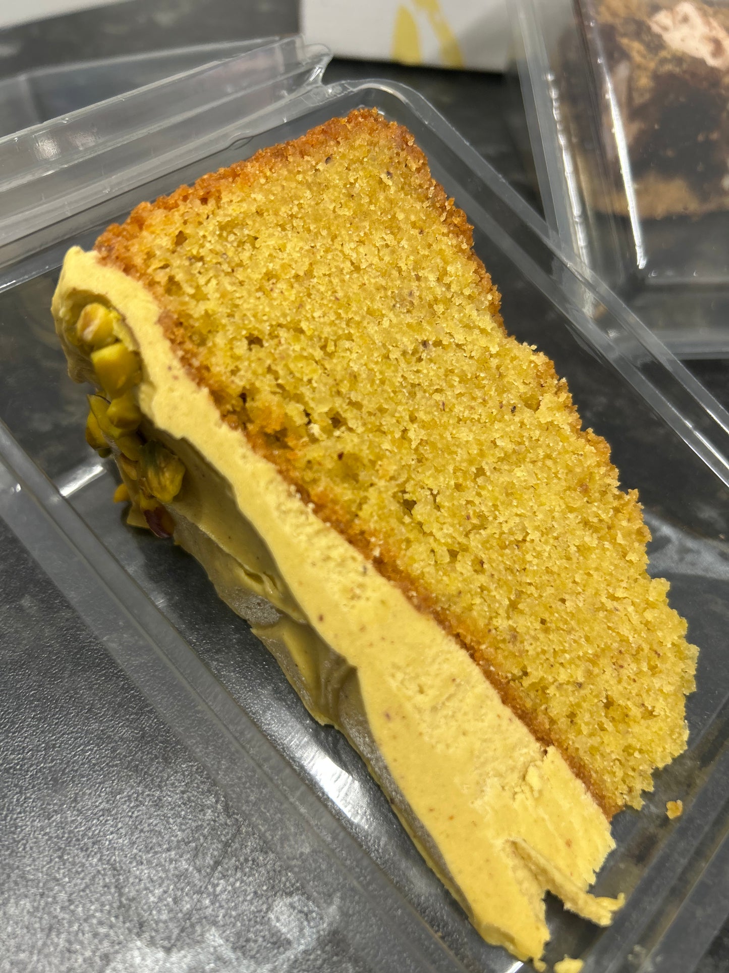 Pistachio Cake Portion